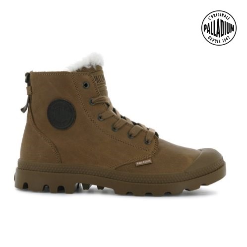 Dámské Boty Palladium Pampa Hi Pilot Hnědé | CZ NYZ-45T